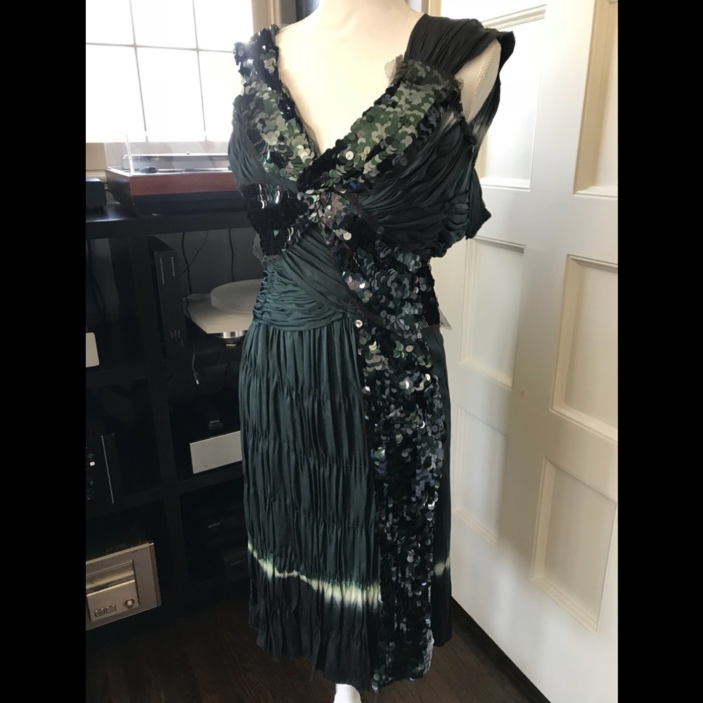 Boho / Vintage Prada Dress with Sequin Paneling